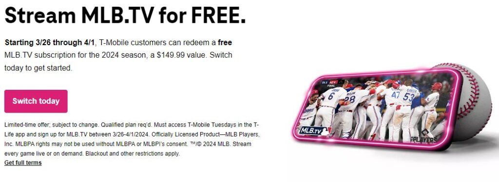 MLB TV Redeem Code 2024 For Free